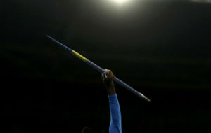 Un lanzador de jabalina en los Juegos Paralmpicos.