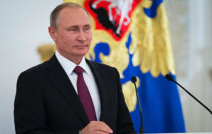Vladimir Putin hablando a los deportistas paralmpicos rusos