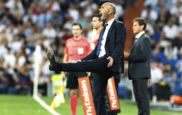 Zidane en el partido ante el Villarreal