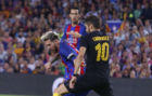 Messi en una accin ante el Atltico de Madrid