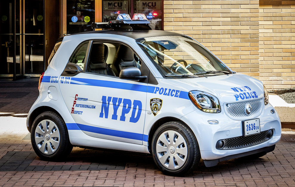 250 Smart fortwo para la policía de Nueva York