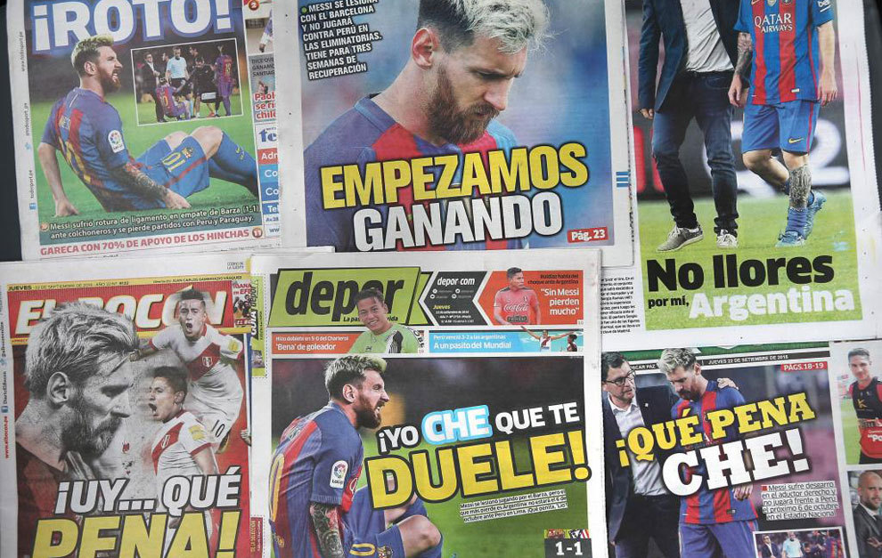 Las portadas de los principales medios peruanos.
