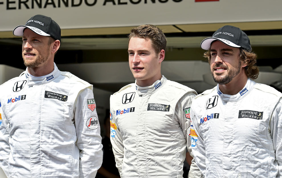 Button, Vandoorne y Alonso en Brasil