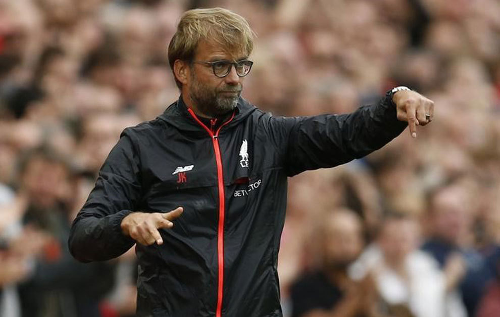 Klopp during the match against Hull City.