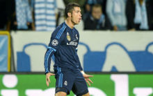 Cristiano celebrando un gol en el partido frente al Malm.