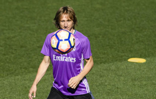 Luka Modric en un entrenamiento