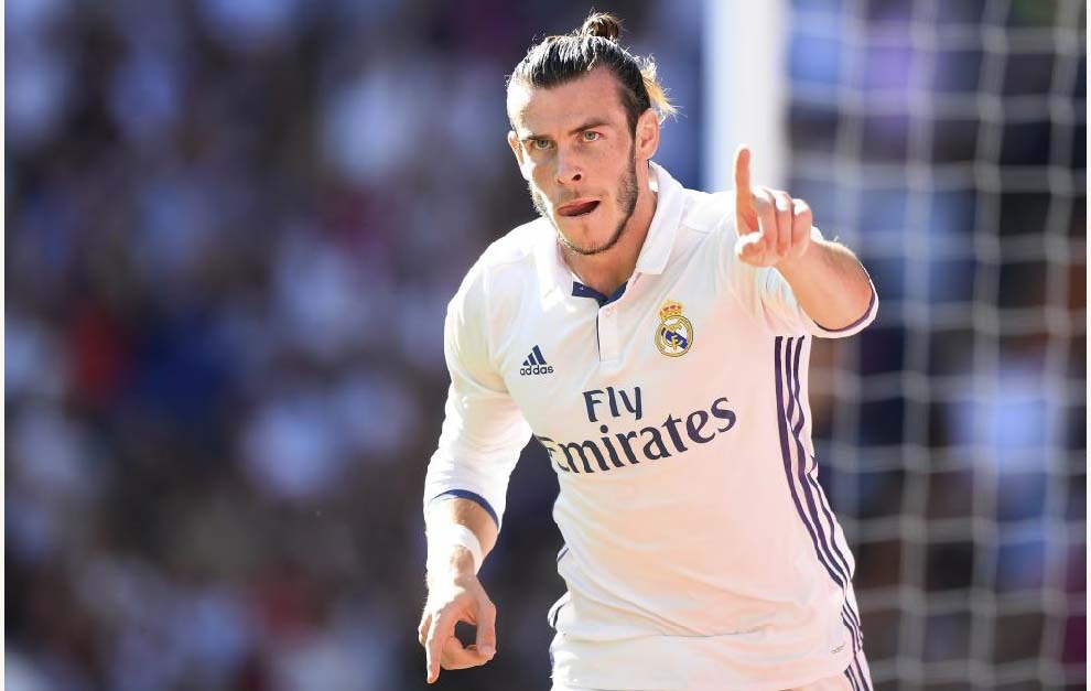 Bale celebra el gol del empate.