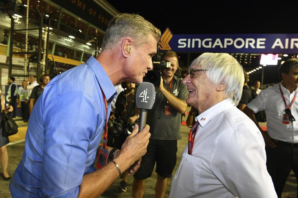Coulthard entrevista a Ecclestone para &apos;Channel 4&apos; en el pasado GP de...