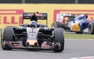 Carlos Sainz, en el Toro Rosso en Suzuka