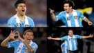 Messi, junto a Agero, Di Mara e Higuan.