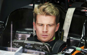 Hulkenberg, montada en su Force India.