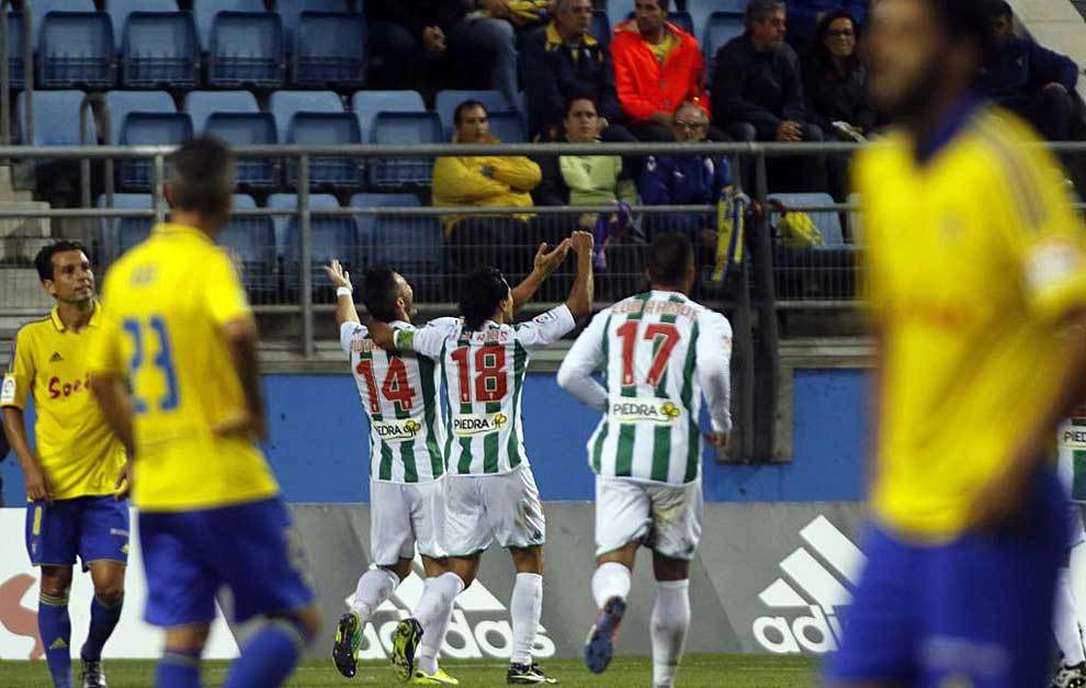 Piovaccari celebra su gol en el Ramn de Carranza