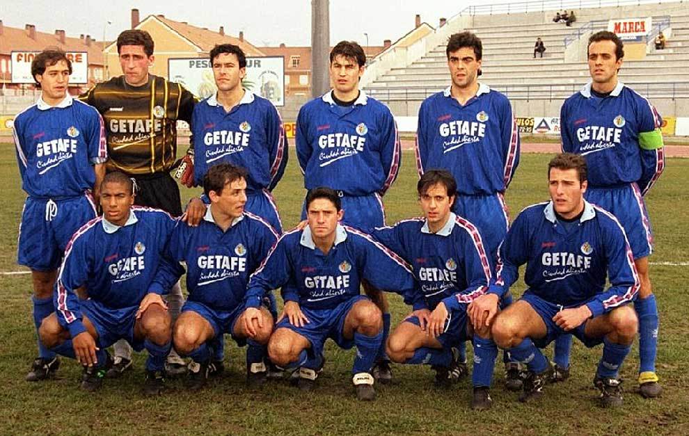 Once del Getafe que se enfrent al Lugo en la temporada 1997/98 en el...