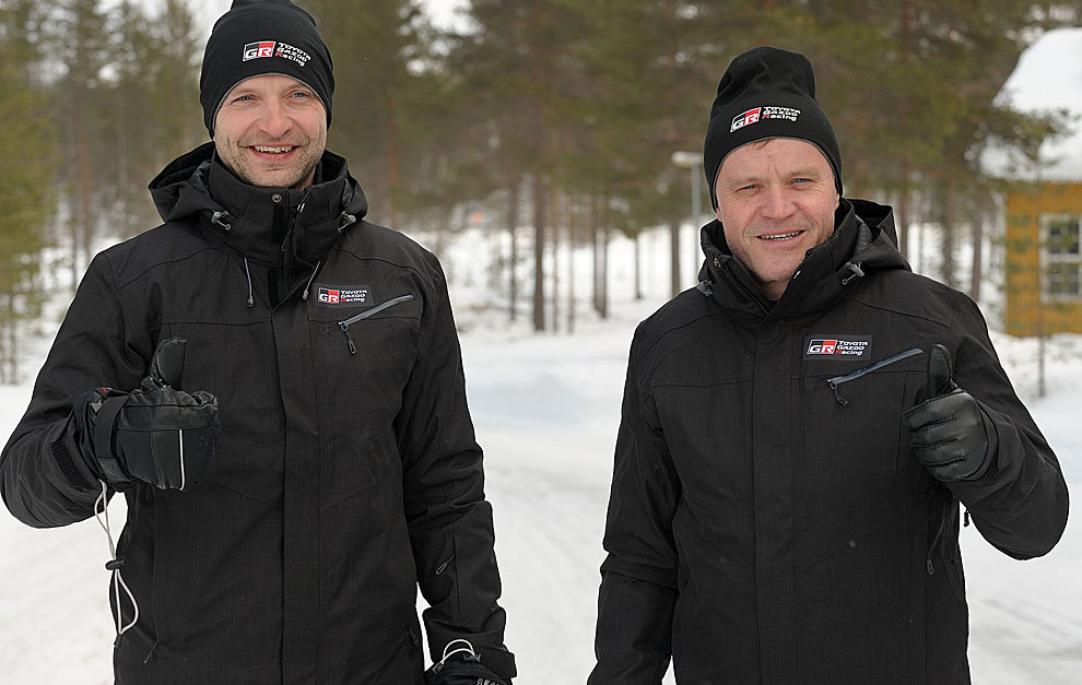 Hnninen y su nuevo jefe, el tetracampen mundial Tommi Mkinen