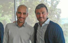 Pep Guardiola y Luis Enrique, en una cumbre de tcnicos.