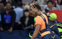 Rafa Nadal tras perder ante Viktor Troicki en el Masters 1.000 de...