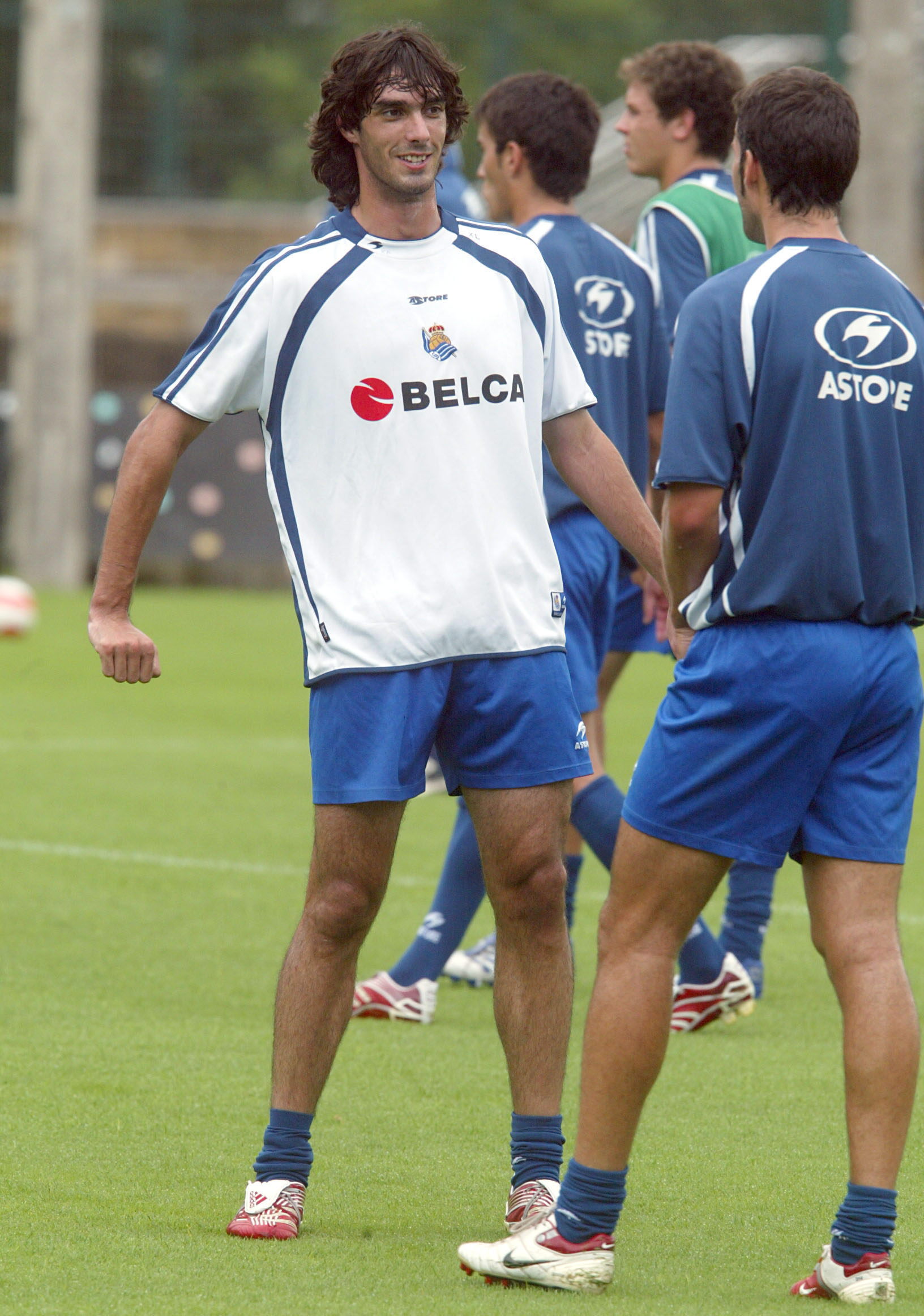 Carlos Martnez en su primera temporada como jugador de la Real...