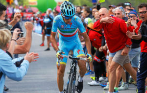 Vincenzo Nibali en el Giro de Italia de este ao.
