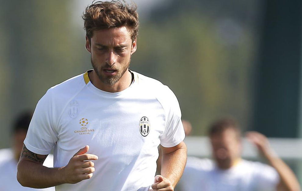 Claudio Marchisio durante una sesin de entrenamiento