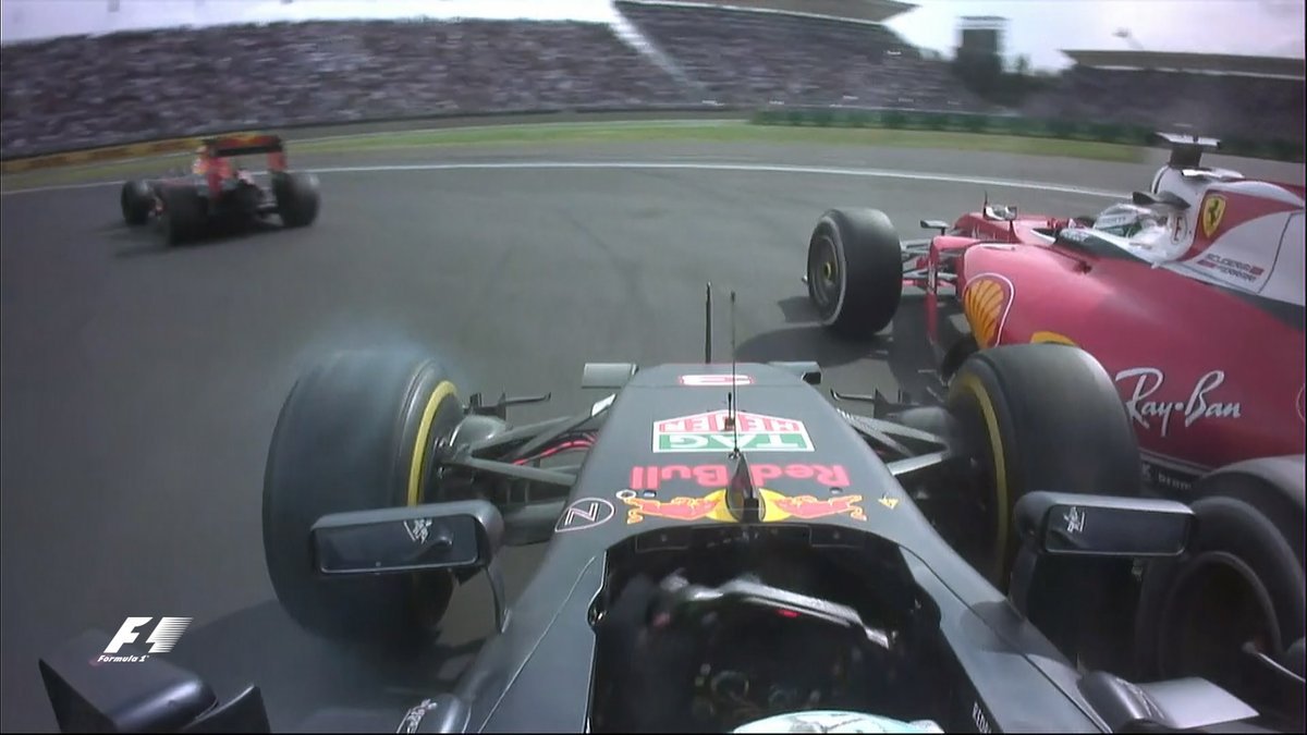 Vettel cambia la trayectoria durante la frenada poniendo en peligro a...