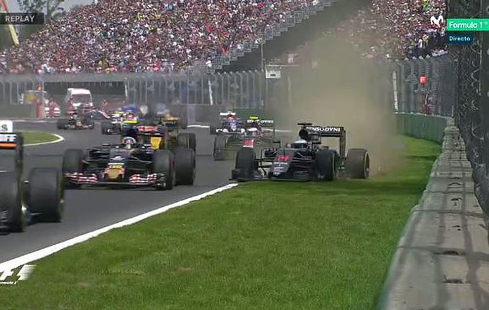 Sainz y Alonso, durante los primeros compases del pasado Gran Premio...