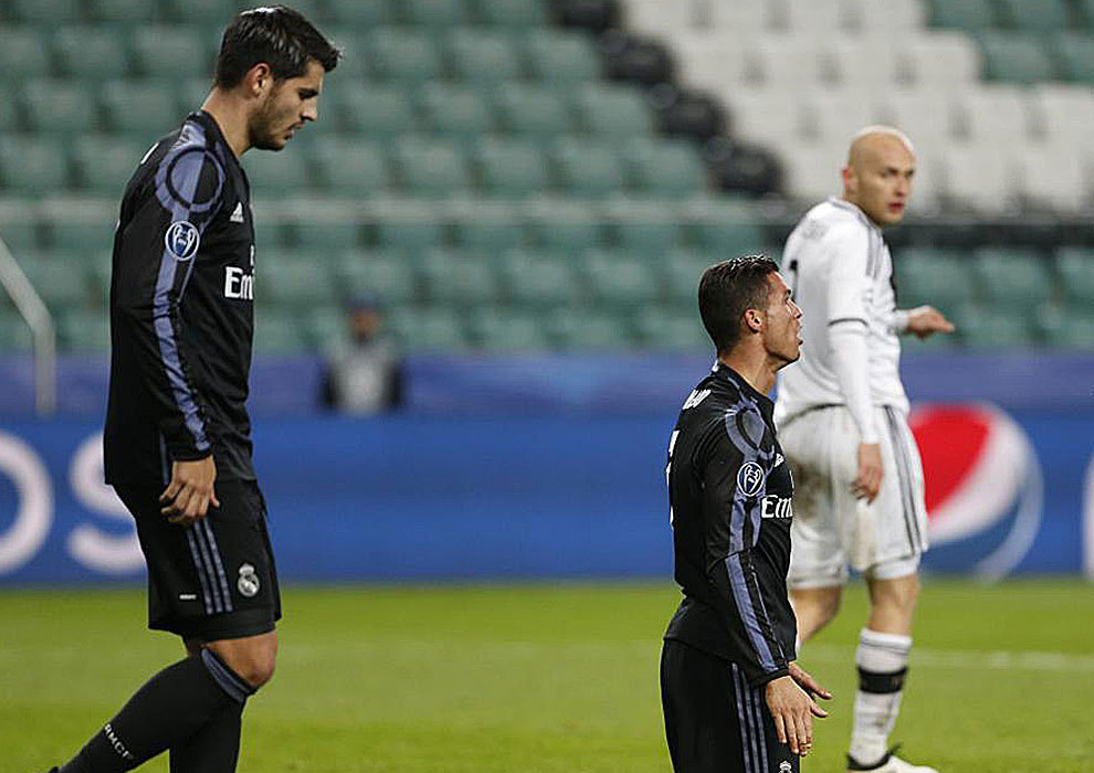 Morata y Cristiano, tras una ocasin fallada por el Madrid ante el...