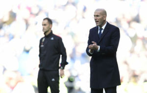 Zidane durante el partido ante el Legans