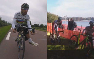 Sagan presume en la bici, mientras que en la carrera en Sint-Niklaas...