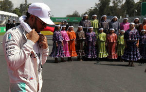 Lewis Hamilton, en el pasado GP de Mxico.