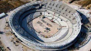 Las obras del nuevo estadio del Atltico de Madrid