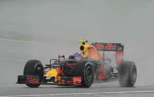 Max Verstappen durante la carrera del GP de Brasil