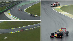 Verstappen adelanta a Vettel con una maniobra al lmite de la...