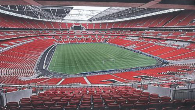El estadio de Wembley en donde jugar Espaa contra Inglaterra.