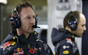 Christian Horner, jefe de Red Bull, durante el Gran Premio de Brasil