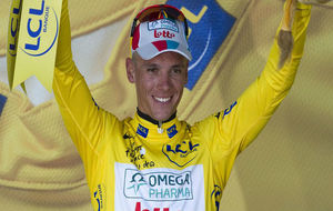 Philippe Gilbert, lder del Tour de Francia en 2011.