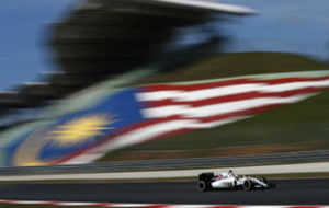 Felipe Massa durante el GP de Malasia