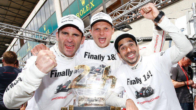 Dumas (derecha) y Lieb (centro) no seguirn en Porsche