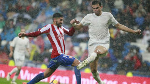 Pepe en una accin durante el partido frente al Sporting