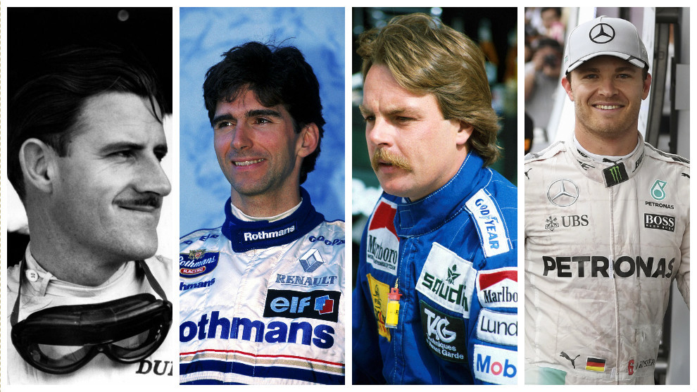 Los Hill, Graham y Damon, y los Rosberg, Keke y Nico