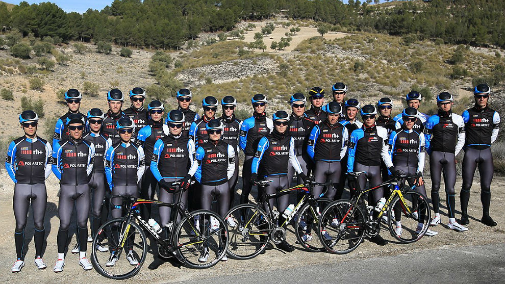 Las promesas del ciclismo de los equipos de la Fundacin Contador.