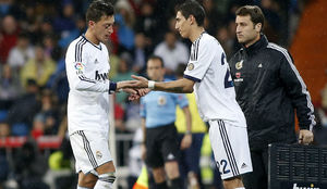 zil y Di Mara, en un partido con el Real Madrid.