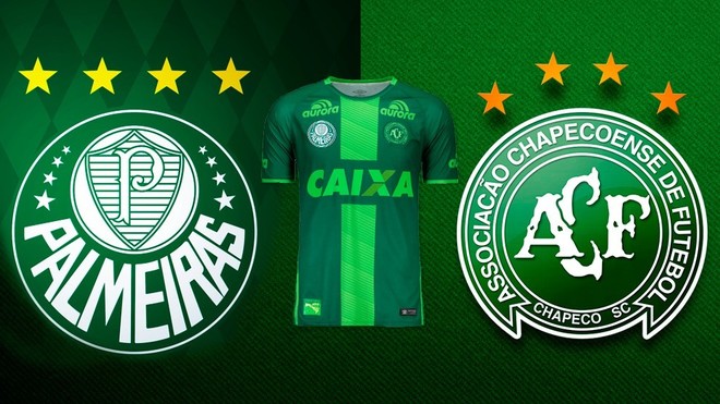 Montaje de lo que podra ser la camiseta del Palmeiras en el homenaje...