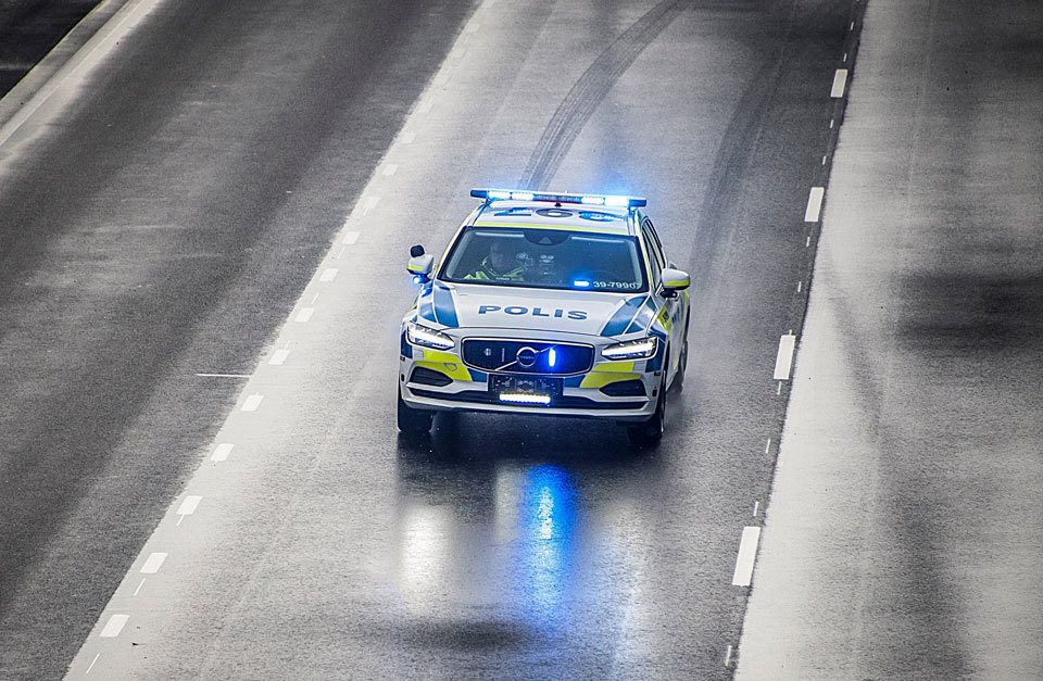 El Volvo V90 al servicio de la polica sueca