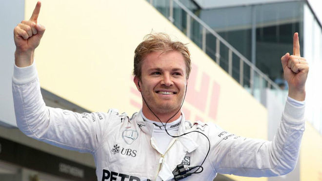 Nico Rosberg celebra su victoria en el GP de Japn de 2016.