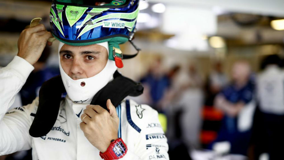 Felipe Massa en el ltimo GP de Abu Dabi