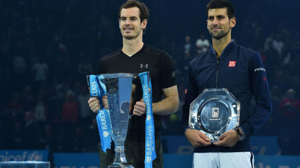 Murray y Djokovic, tras la final del Masters