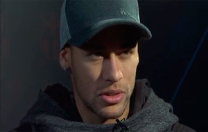 Neymar, durante la entrevista en Gol T.