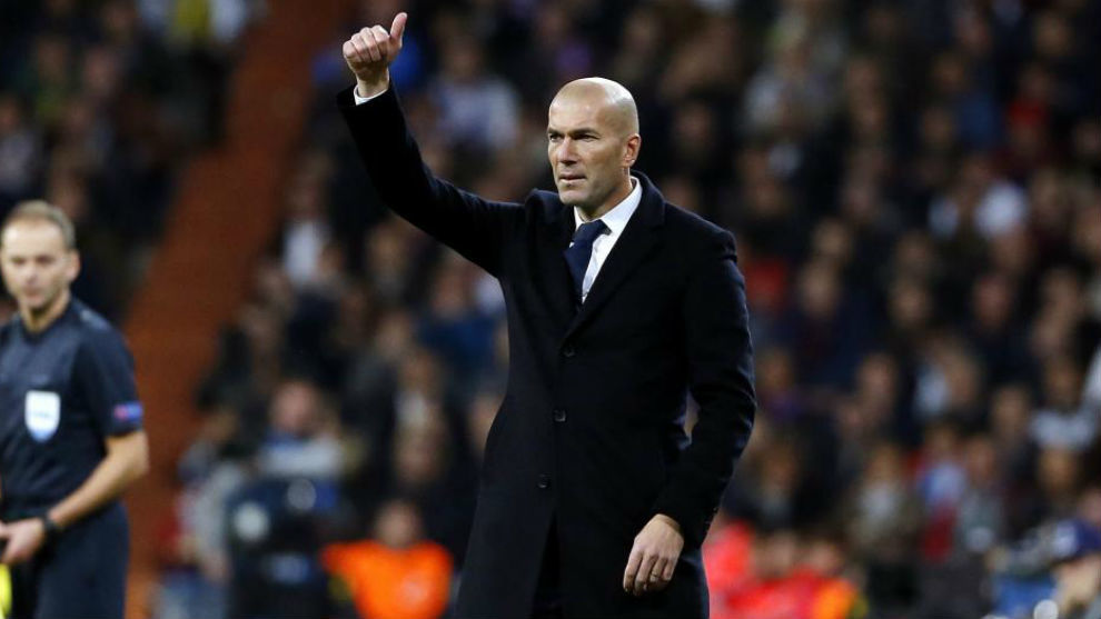 Zidane durante un partido esta temporada