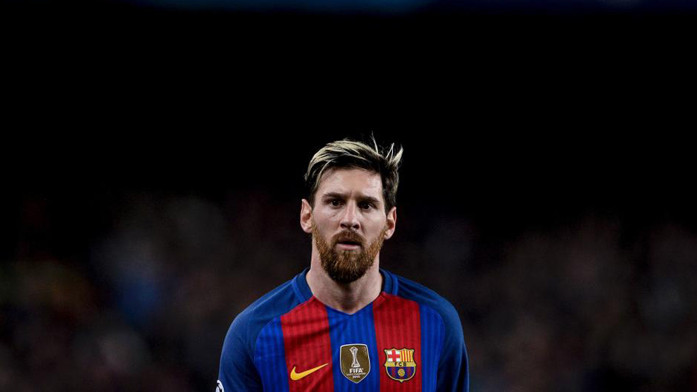 Leo Messi durante el ltimo partido de Champions contra el Borussia...