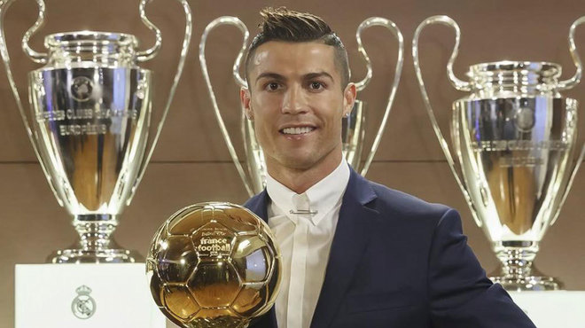Cristiano Ronaldo, con su cuarto Baln de Oro